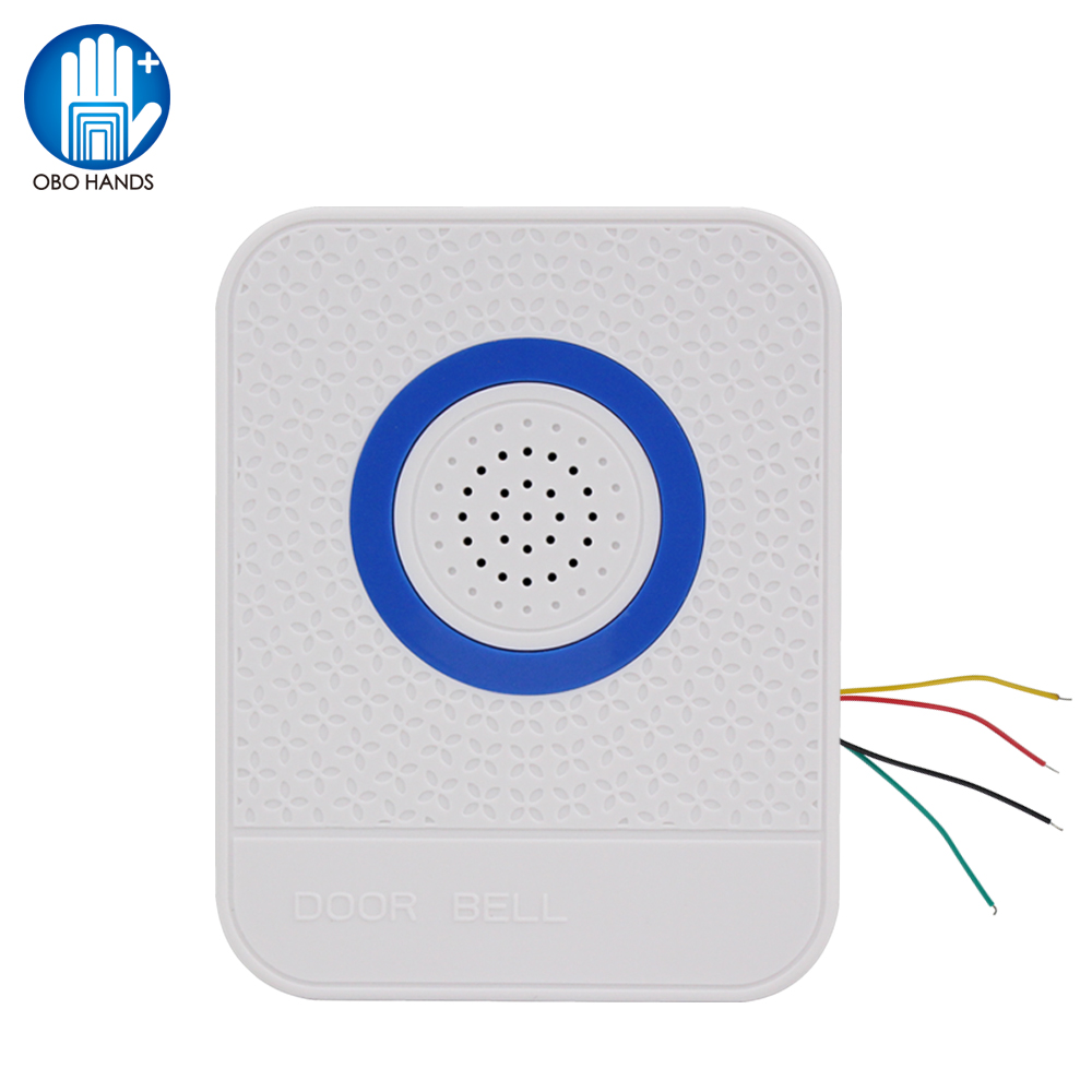 Home Security Ring System - 4 draden Bedraad Wit Deurbel DC12V