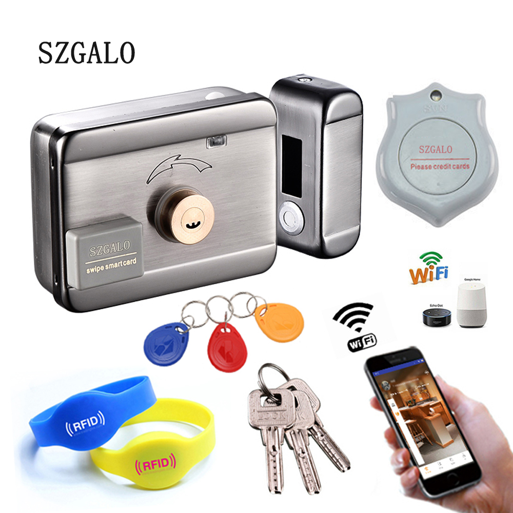 Home Security Ring System - WiFi-bediening Elektrisch slot Poortslot Toegangscontrolesysteem Elektronisch