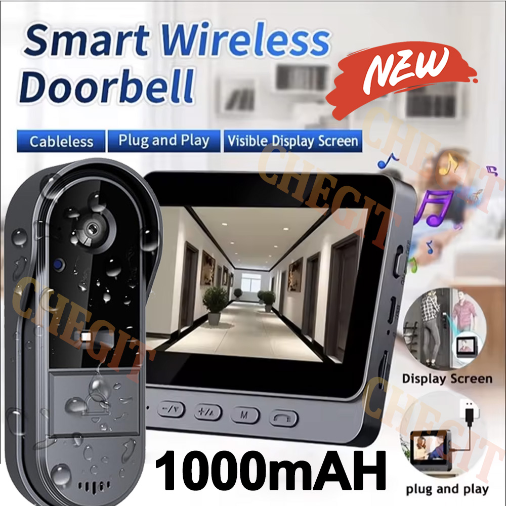 Home Security Premium - Draadloze Wifi Deurbel Camera 1080P Video