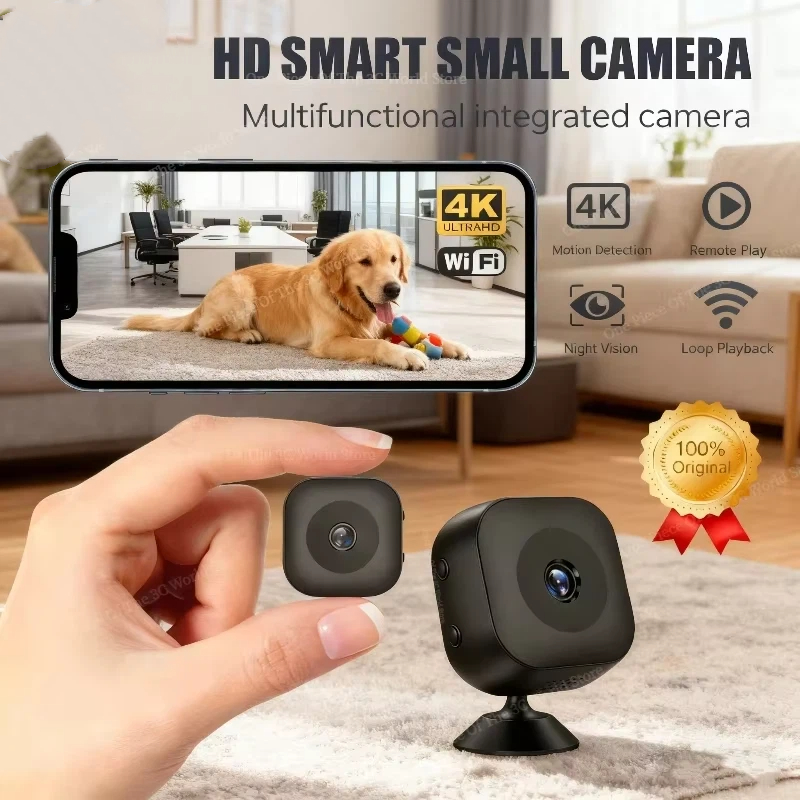 Home Security Premium - 4K HD Beveiligingscamera WiFi Draadloos Groothoek
