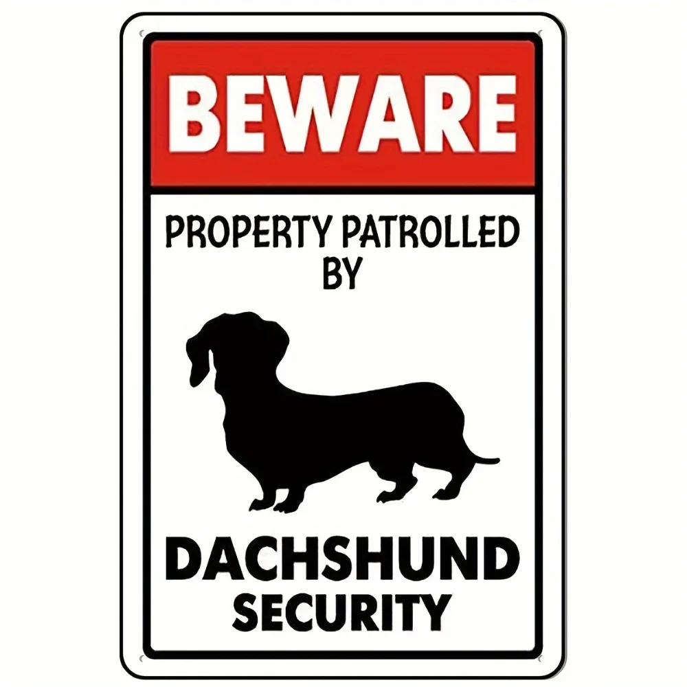 Home Security Bars - Pas op voor de teckel -