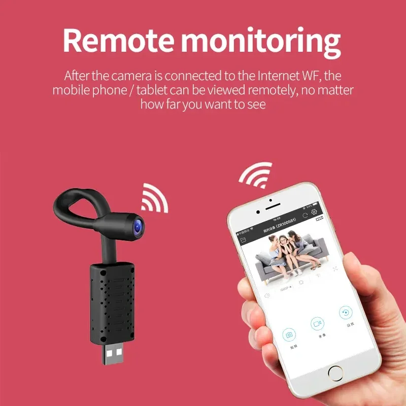 Home Security Premium - 4K USB-bewaking WiFi-camera's Mini flexibele lenskabel