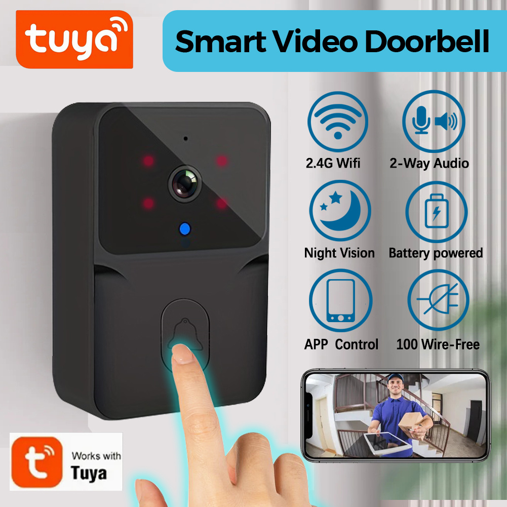 Home Security Premium - Tuya draadloze slimme videodeurbel, 2.4G WiFi-beveiligingscamera