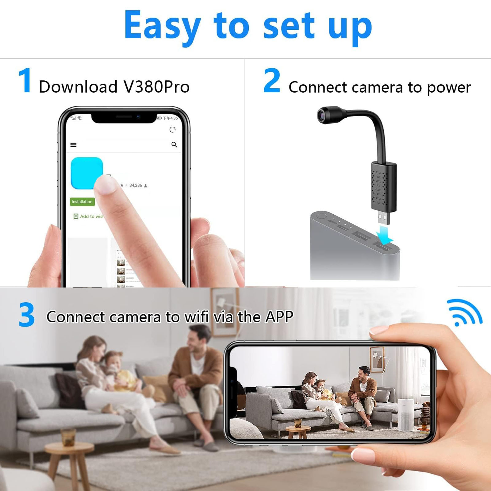 Usb Mini Wifi Draadloze Camera - Home Security Premium recensie en prijs