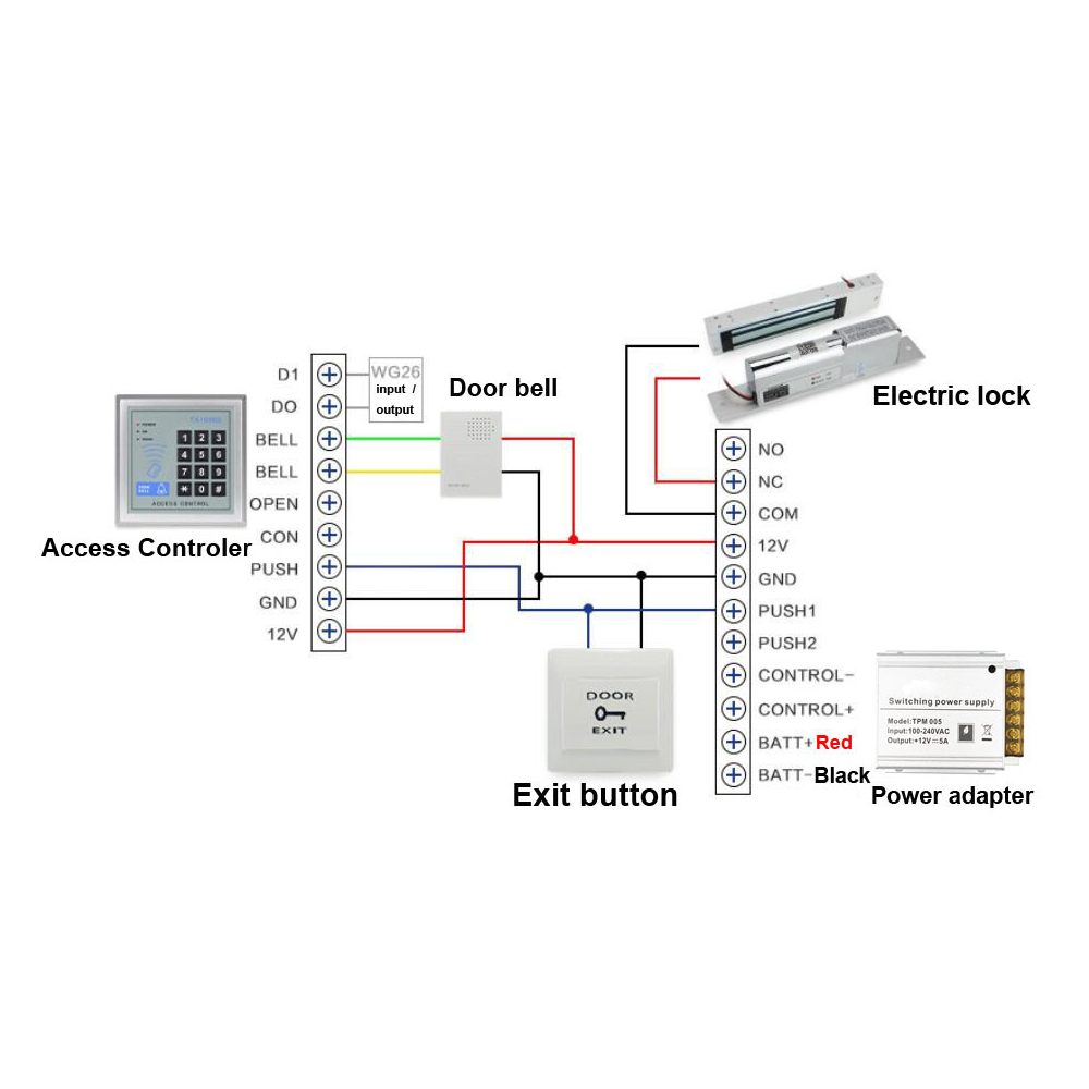 Bedrade Deurbel DC12V Toegangs - Home Security Ring System recensie en prijs