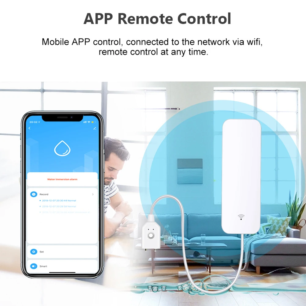 Tuya WiFi Zigbee Watersensor S - Home Security Equipment recensie en prijs