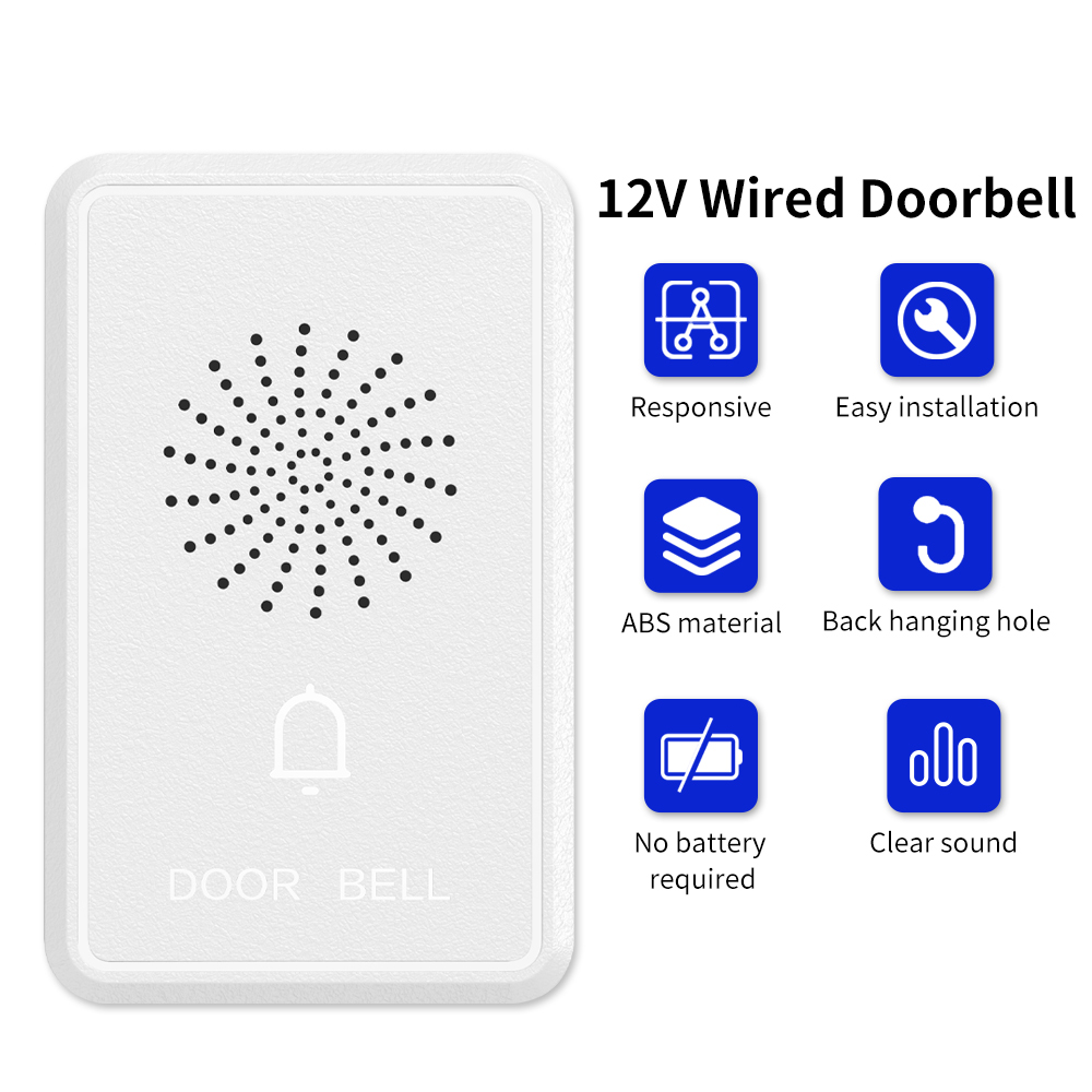 4 Draad Bedrade Deurbel DC12V  - Home Security Ring System recensie en prijs