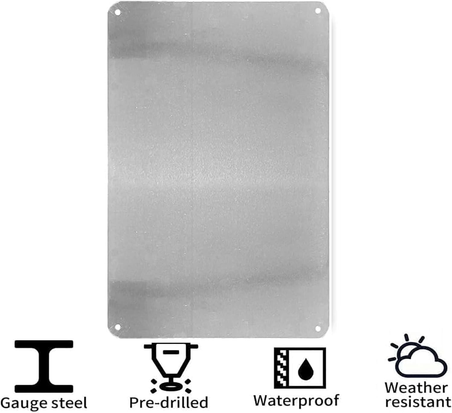 Tin bord waarschuwing bescherm - Home Security Bars recensie en prijs