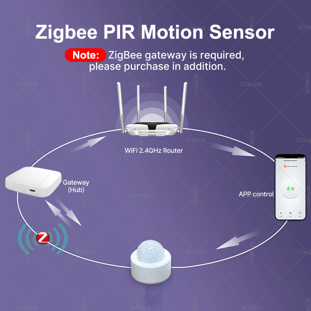 Zigbee 3.0 Mini PIR Bewegingss - Home Security App recensie en prijs