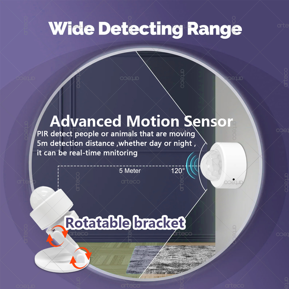 Zigbee 3.0 Mini PIR Bewegingss - Home Security App recensie en prijs
