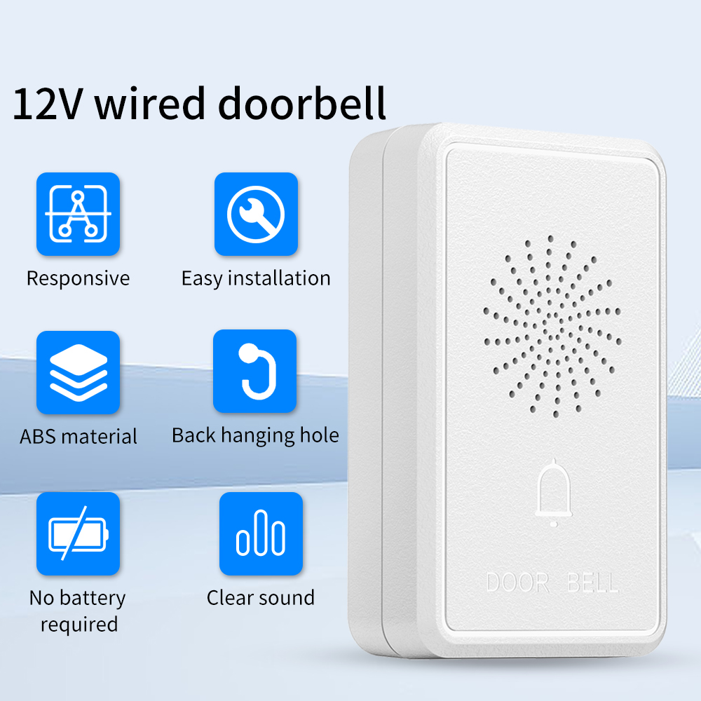 4 Draad Bedrade Deurbel DC12V  - Home Security Ring System recensie en prijs